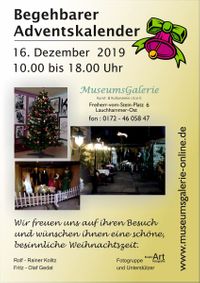 begehbarer Kalender2019